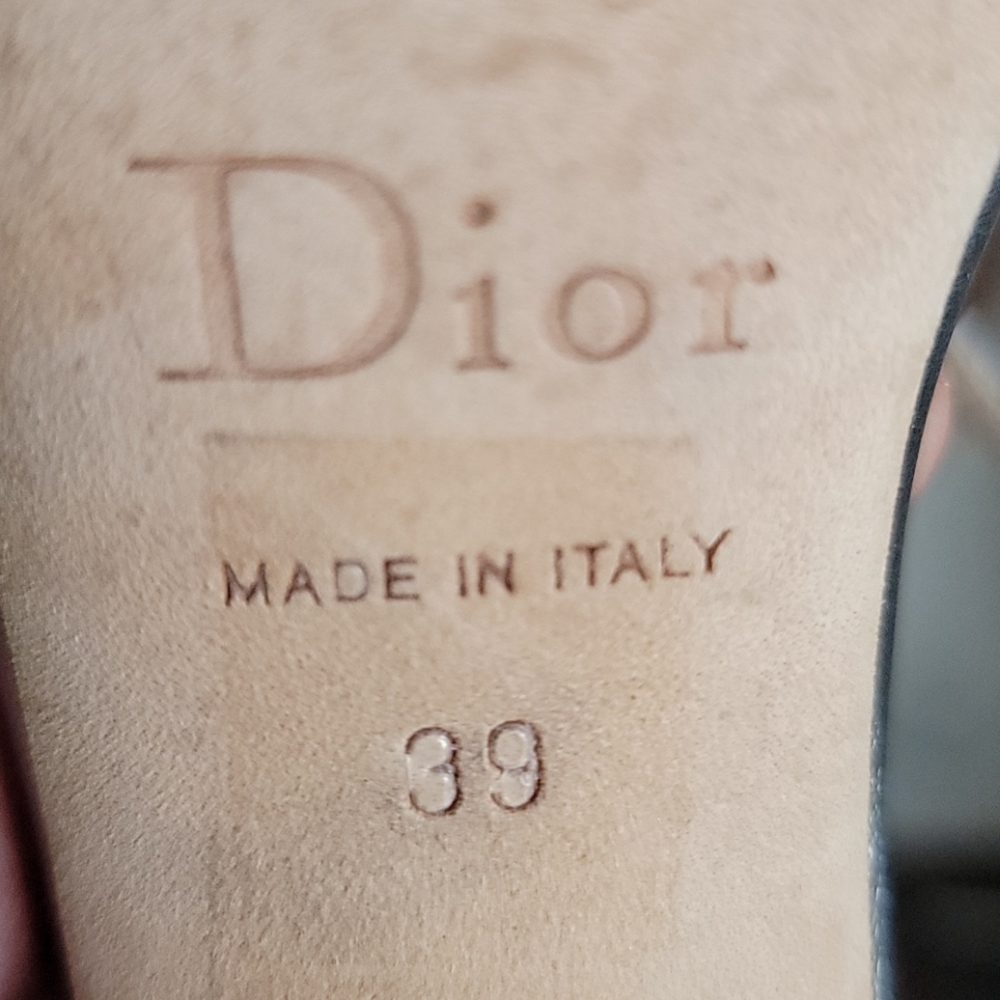 Christian Dior Silver Strappy Heels - Picture 11 of 13